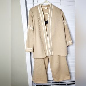 Vintage Womens 'Union Made' Polyester Lounge Wear Modern Sz L